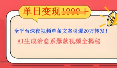 全平台深夜文案新风口：DeepSeek生成百万播放量金句，治愈系内容涨粉速度快4倍-“发个发”赚钱知识平台
